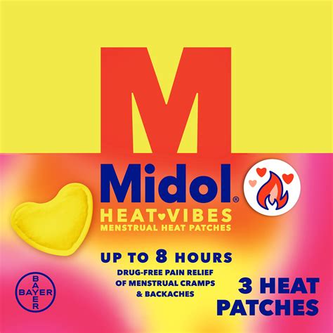 midol period patch|midol heat vibes patches.